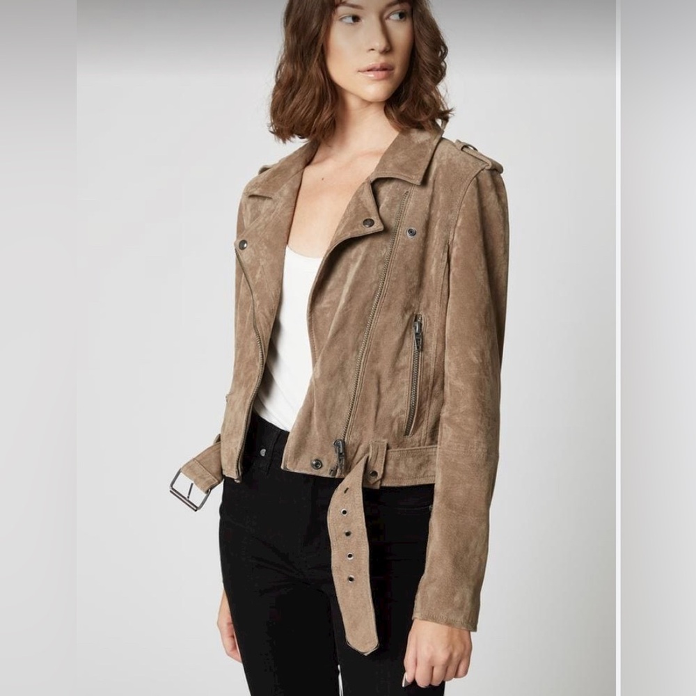BLANKNYC Taupe Suede Jacket - Size S